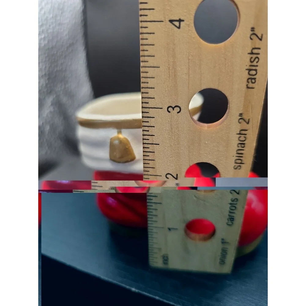 Vintage Ceramic Santa Claus Boot Planter Red White Gold Trim Retro MCM Japan #1